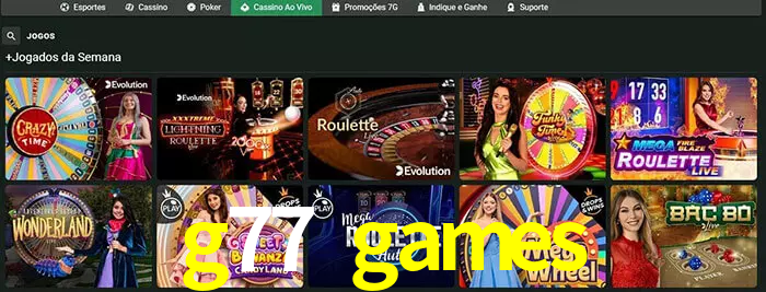 g77 games bet
